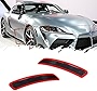 TurningMax For 2020 2021 2022 Toyota GR Supra Front Bumper Fender Side Marker Reflectors Smoked Lens