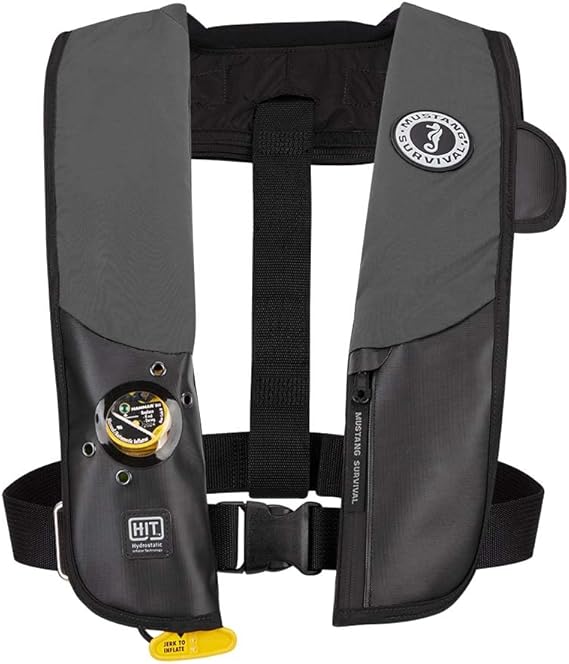 Mustang Survival Sailing Life Vest with Sailing Harness HIT Auto Inflate PFD, Sailing Gear for