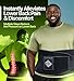 NeoHealth Plus Size Lower Back Brace 4XL - The Most Effective Back Pain Relief for Men & Women, Adjustable Lumbar Support Belt for Injury Prevention, Sciatica, Scoliosis, Herniated Disc
