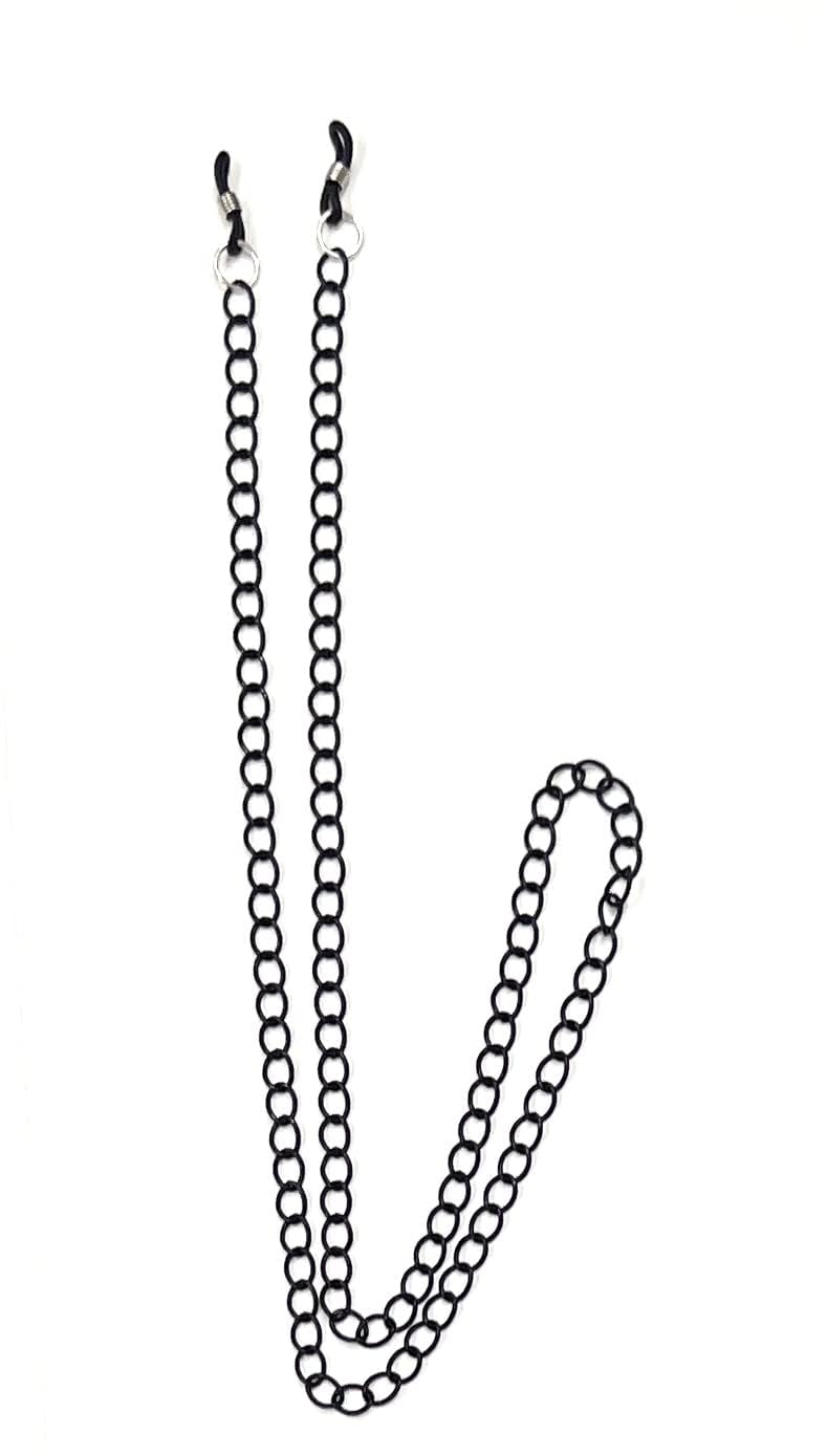 Black Spectacle Chain For Men | Unisex Metal Chain For Reading Glasses & Sunglasses | Length of Chain-70 cm-image-49
