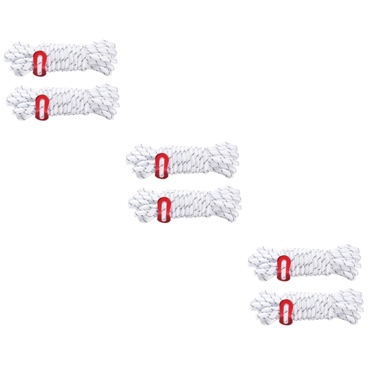 BESPORTBLE 3sets Camping Tent Ropes Reflective Thick Outdoor Ropes for Tarp 2pcs*3
