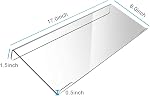 Computer Tilted Keyboard Holder, Clear Acrylic Keyboard tilt Stand, Universal Elevated Stand for Easy Ergonomic Typing, Computer Gaming and Working at Home and Office