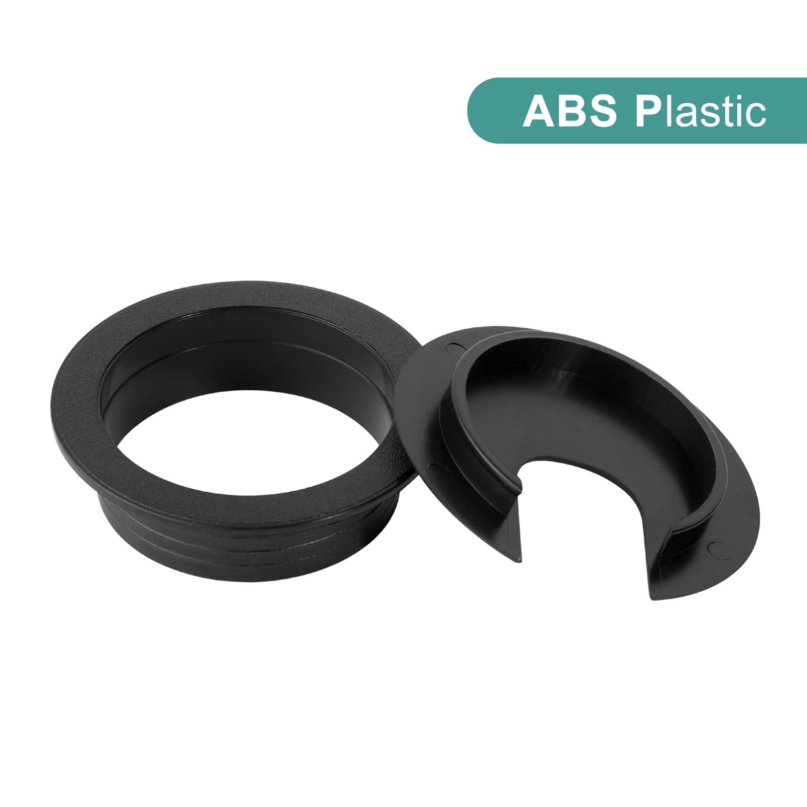 Pasacables para Escritorio, Pasacables for Escritorio 20 Piezas ABS Blanco y Negro(White 2.5 Inch)
