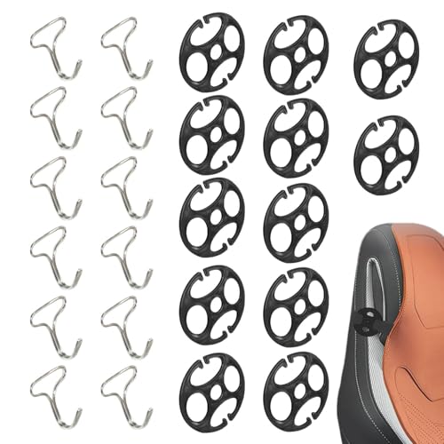 Autositzbezug Halter Clips - Autositz Mit Fester Schnalle | Haken für die Installation von Autositzbezügen | 12 Stück Autositzbezug Befestigungselemente | Ersatz Verriegelungsclip Für Autositz