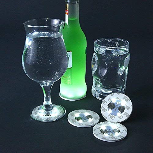 LED-coaster-5-Pcs-LED-Car-Coasters-Light-Up-Coaster-led-coasters-for-drinks-car-LED-Bottle-LightsBottle-GlorifierLED-Sticker-Coaster-Discs-Light-Up-for-DrinksFlash-Light-Up-Cup-White