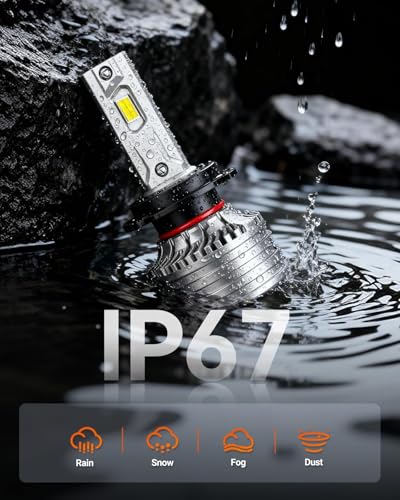 Image of SEALIGHT H7 Bulbs, 90,000LM 14X Brightness, H7 6500K Cool White LED Bulbs, IP68 Waterproof 70000Hrs Lifespan, No Flickering, 1Mins Installation, 2 Pack