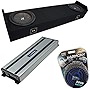Kicker Bundle Compatible with 2006-2014 Honda Ridgeline 43CWR102 10' 400W 2Ohm Subwoofer with HA-A1500.1 3000W Sub Amp and HON2X10-RDLINE Dual 10' Sub Box