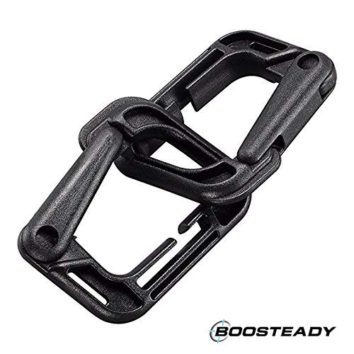 Boosteady Multipurpose D-Ring Locking Hanging Hook Tactical Link Snap Keychain With Zippered Pouch For Molle Webbing #TOP1