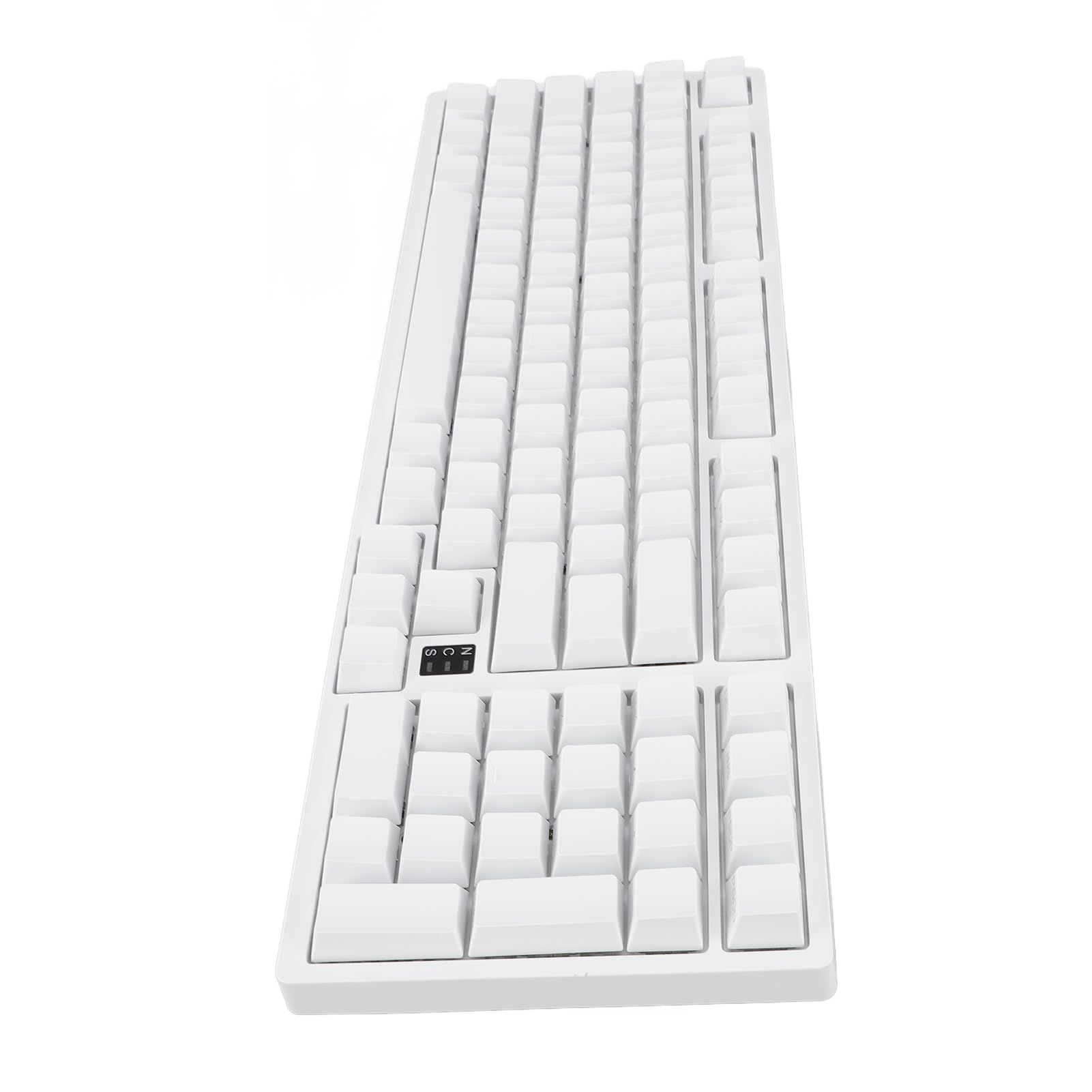 Tastiera da Gioco Meccanica Wireless con Luci RGB per Appassionati Portatile 98 Tasti Bianca Tipo C
