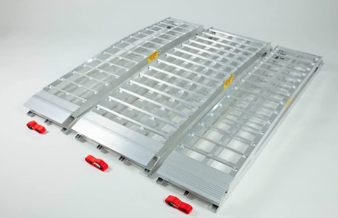 The Ramp People Motorcyle Ramp Kit - 3 Ramps - Heavy Duty, Wide Motorbike Loading Ramp for Vans (2380mm)