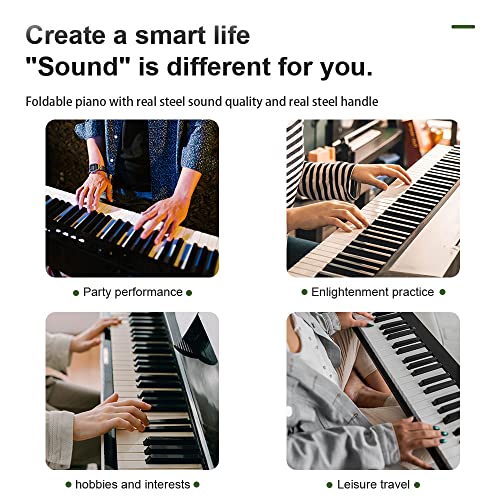 Coolmusic Beginner Digital Piano 88 Key Full Size Weighted Keyboard, Portable Electric Piano With Sustain Pedal, Power Supply #TOP5
