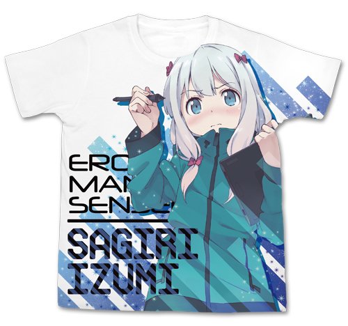 Izumi Sagiri t-shirt blanc Eromanga Sensei idéal pour les conventions