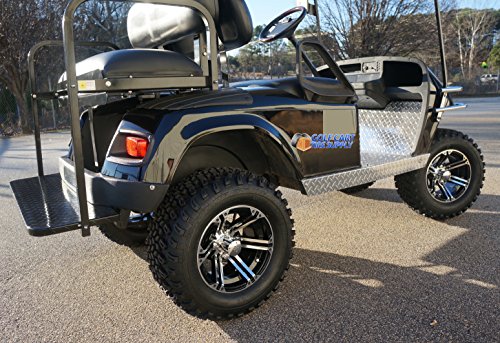 Ezgo Txt/Medalist 1994-2001.5 Electric Golf Cart Drop Axle Lift Kit & 12" Terminator Golf Cart Wheels And 23" All Terrain Golf Cart Tires Combo - Set Of 4 #TOP19