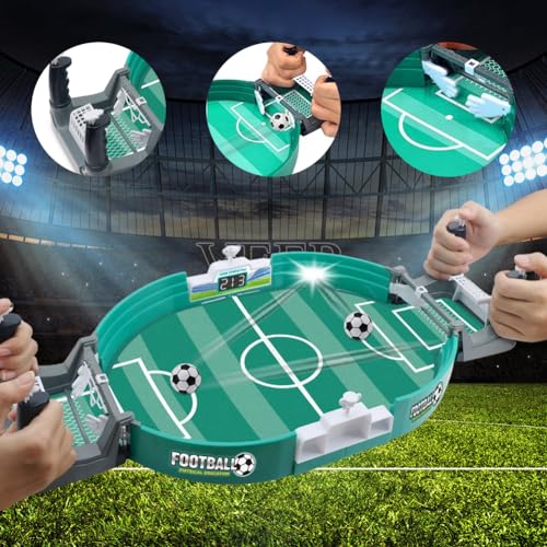 Tutamaz Interaktives Tischfußballspiel, Table Soccer Tischfussball Kinder Mini Tischkicker Spielzeug Tisch Fußball Kit – Bild 5