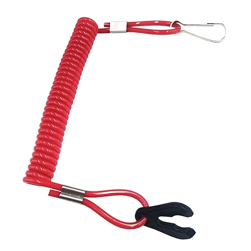 Cordón de interruptor de apagado de barco, interruptores de motor fuera de borda de botón, accesorios de clip compatibles con Yamaha Jet Ski