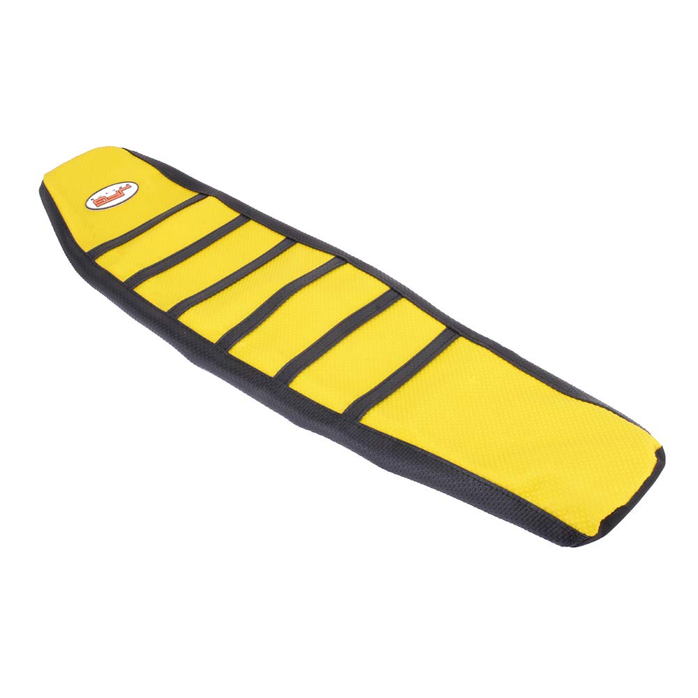 JFG Racing Dirt Bike Seat Cover for DRZ400,Motorcycle Gripper Soft Rubber Cushion Guard for DRZ400 DRZ400S DRZ400SM DRZ400E 2000-2024- Yellow
