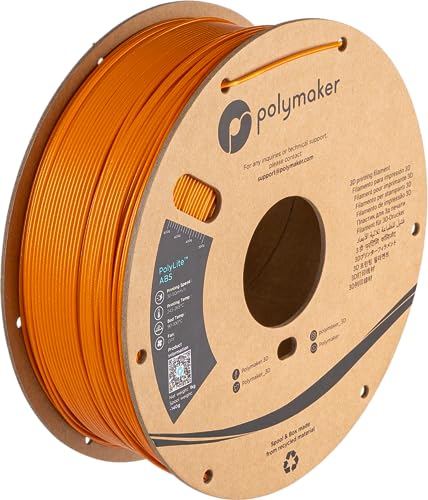 Image of Polymaker Glitter ABS Filament 1.75mm, Galaxy Orange 3D Printer Filament 1.75mm Heat Resistant 1kg - Twinkling ABS 3D Printing Filament, Strong & Durable, Dimensional Accuracy + /- 0.03mm