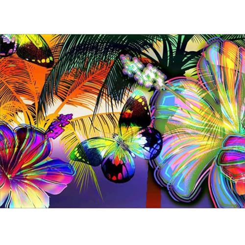 Kits Peinture Diamant Adultes et Enfants Broderie Point de Croix 5D Décoration Maison 90x120cm
