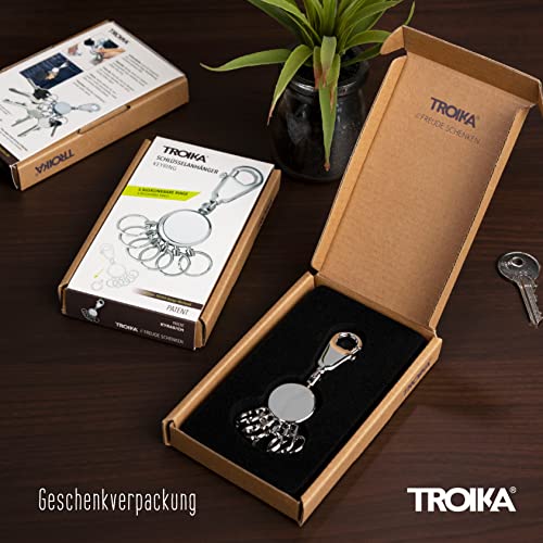 Troika SCHALTPLAN Llavero 9 Centimeters Multicolor (Silber-Schwarz)