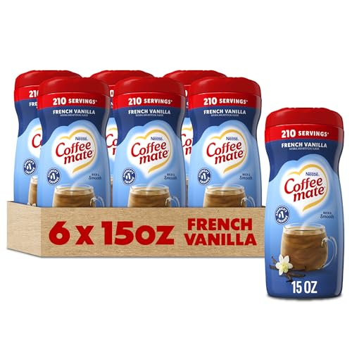 Coffee-mate French Vanilla Powdered Coffee Creamer, 15-Ounce Packages (Pack of 6)