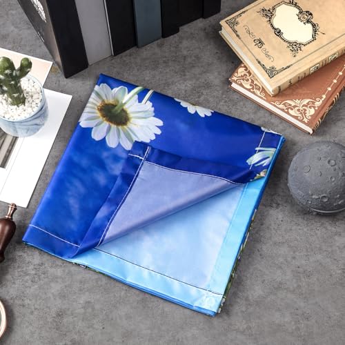 Image of Hortsun 4 Pack 4 x 2 Feet Fluorescent Light Covers, Magnetic Light Filters for Classroom Ceiling, Decorative Lights Shade for Office Home Hospital(Chamomiles)