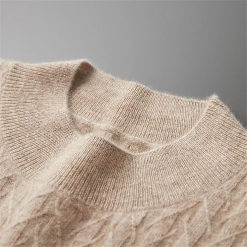 Men's Pullover Sweaters Long Sleeve Soft Thick Warm Casual Loose Knit Sweater Tops3