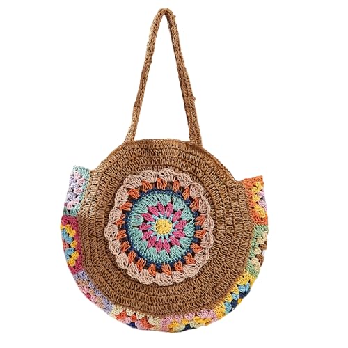 Sac fourre-tout tissé pour la plage et le shopping en ville