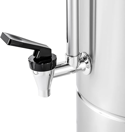 Miniatura 6 de Dispensador de agua caliente, caldera eléctrica de agua caliente de acero inoxidable comercial de 25L6.6 gal con pared de barril de doble capa,