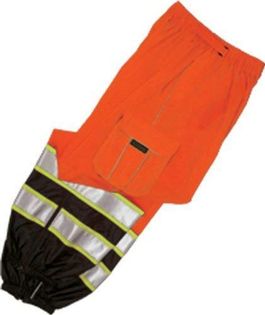 Kishigo 3119 Polyester Brilliant Series Mesh Pant, Fits 2X-Large to 4X-Large, Orange