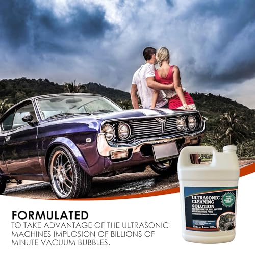 Image of NORTHWEST ENTERPRISES Ultrasonic Cleaner Solution for Carburetors and Engine Parts. Concentrated Washing Compound for use in Ultrasonic Machines and Immersion Washers - Automotive Fluid (1 Gallon)