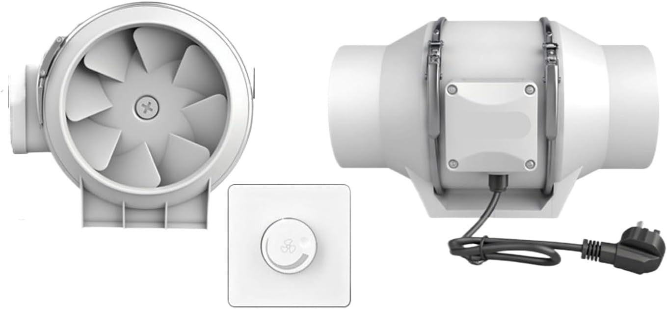 3/4/6/7 inch 110V duct exhaust fan(6 inch single speed remote control 110V)