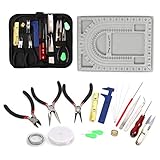 designer schmuck silber 【Beinhaltet alles, was Sie brauchen】Dieses Schmuckherstellungs-Set beinhaltet 1 x Perlen-Design-Brett, 3 Zangen, 1 x transparente Perlenschnur (0,7 mm), 1 x Silber-Tigerschwanz Perlendraht (0,4 mm), 2 Pinzetten, 1 x Messschieber, 1 x Asche, 1 x Ringöffner, 1 x Fingerhut, 6 x Perlensticknadeln, 1 x Fadenschere, 1 x Maßband, 2 Stück. Insgesamt 23 Produkte.