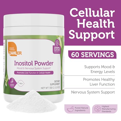 Zahler Inositol & Glycine Supplement Powder - Mood & Nervous System Support Supplements for Women - Hormone Balance & Healthy Ovarian Function - Kosher, Gluten Free, Dairy Free, Soy Free 11.5 Oz - Image 3