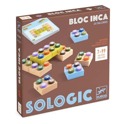 Casse-tête Bloc Inca Djeco jeu réflexion bois puzzle logique