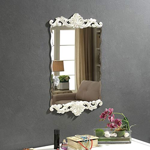 Miroir coiffeuse mural en résine rétro lavable pour chambre - 5