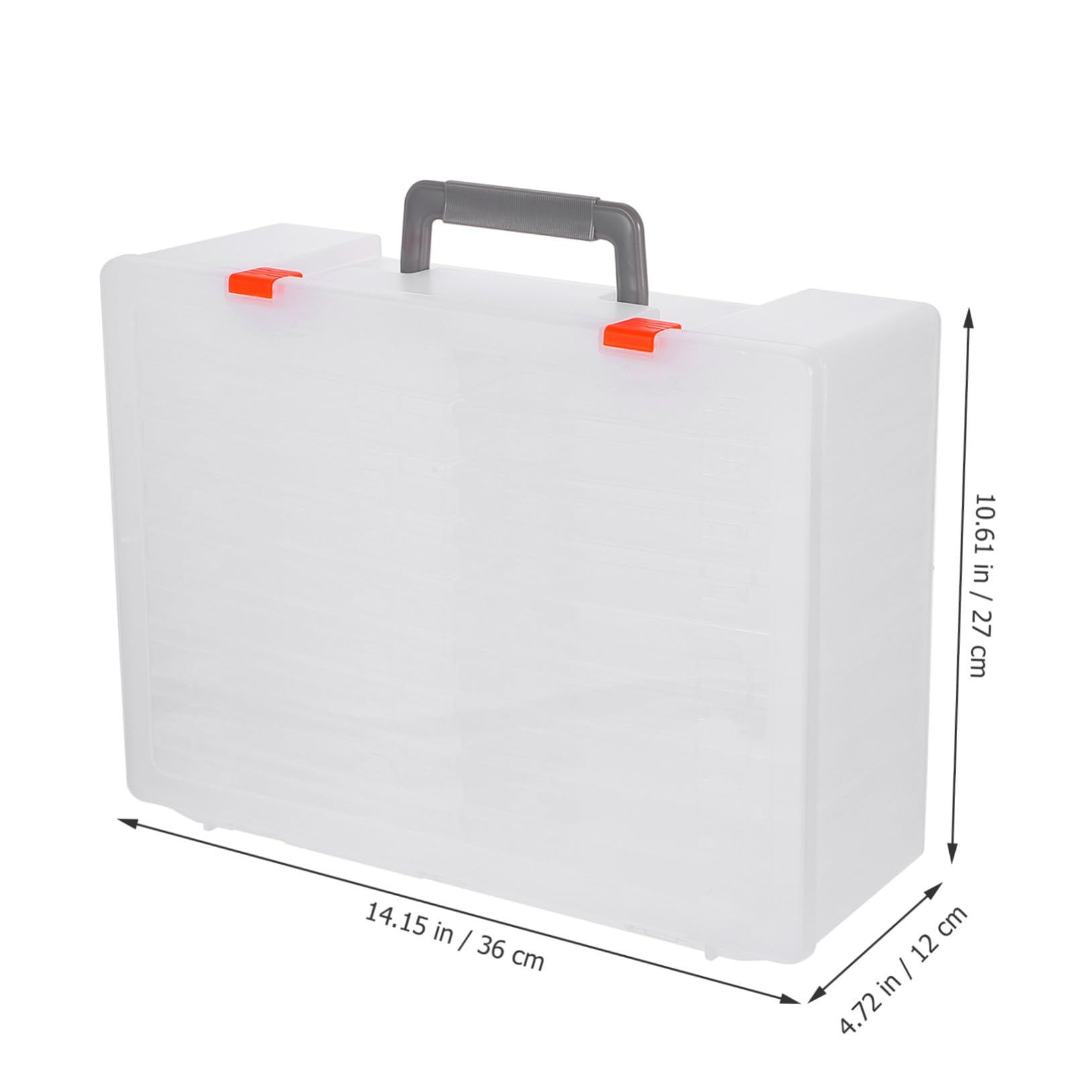 HOMSFOU 1ensemble Boîte De Rangement Multi-usage Pour Photos Et Fournitures Organisateur Transparent Avec Compartiments Pour Souvenirs Et Artisanales