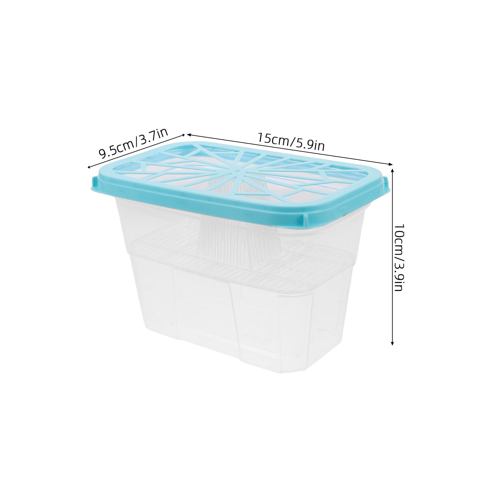 VALICLUD Caja Deshumidificadora Reutilizable para Armarios Contenedor Vacío para Absorbente de Humedad Soporte Plástico para Recarga 8 Piezas Control de Humedad Interior Uso Doméstico