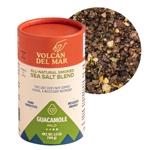 VOLCAN DEL MAR Sal Gourmet Ahumada Sabor Guacamole 3.5 oz miniatura 1