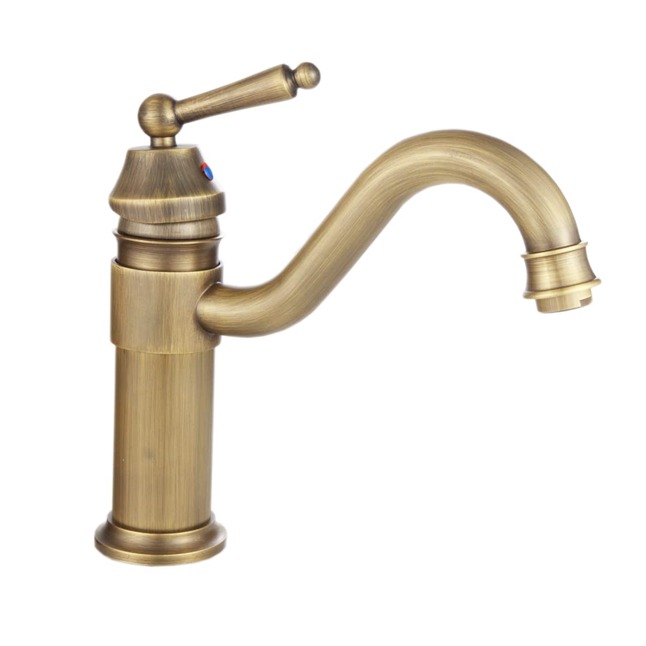 混合水栓シングルレバー 立水栓 おしゃれ　ブロンズ調　アンティーク 混合水栓シングルレバー 立水栓 おしゃれ ブロンズ調