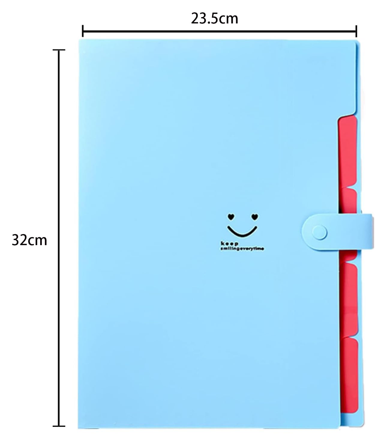 Lostwry Pack of 6 Expanding File A4, Document Folder, 5 Compartments, Expandable, Portable, Multi-colored - Image 3