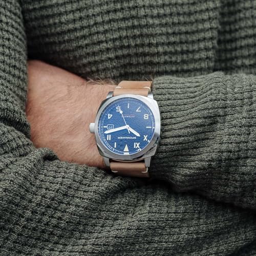 Image of Spinnaker Men's 42mm Hull California Automatic Watch with Leather Strap SP-5071