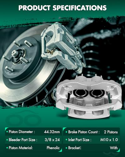 Image of SCITOO Rear Right Brake Caliper With Bracket 18-B4752 Compatible For Ford For Excursion 2000-2005 For Ford For F-250 Super Duty 2000-2004 For Ford For F-350 Super Duty 2000-2004