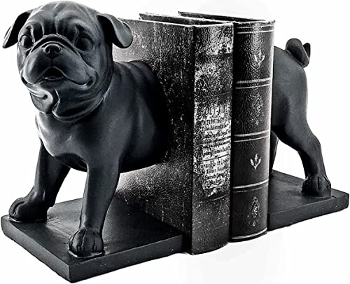 Bellaa Dekorative Buchstützen, modern, niedlicher Hund, Boston, Mops, Bulldogge, Maskottchen, Haustier, Vintage, rustikal, Buchstützen, Boho, Bauernhaus, Heimdekoration, strapazierfähig, rutschfest Cover