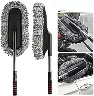 Detachable Microfiber Telescopic Car Wash Brush Car Cleaning Tool Solar Panel Dashboard Mop Duster for Car Interior Exterior Cleaning - Shave and Shine Car Cleaning Easily and Efficiently