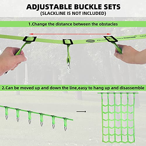 image for Gentle Booms Sports Climbing Cargo Net for Kids, Ninja Obstacle Course