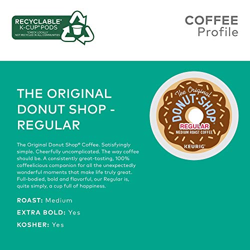 The Original Donut Shop Keurig Single-Serve K-Cup Pods, Regular Medium Roast Coffee, 72 Count