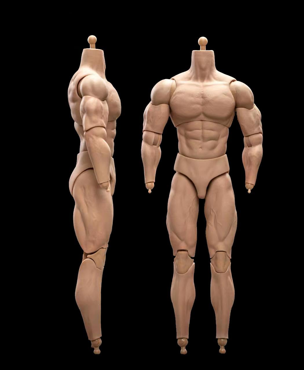 Fremego 1/6 Scale Male Body,12inch Male Soldier Flexible Strong Muscular High Action Figure Body Collection (23-BD001)