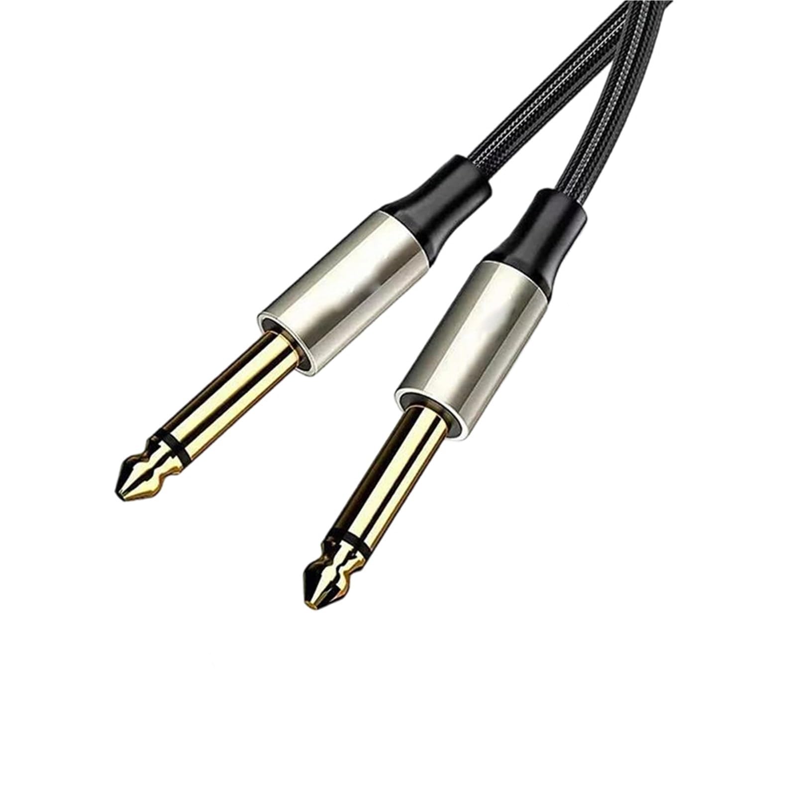 Kabel Do Gitary 1/4 Cala Wyjście Gitarowe 6,35 Mm Męski Przewód Mono Do Wzmacniacza Głośnikowego Klawiatury Basowej Fortepianu Itp(6.35mm,8m)