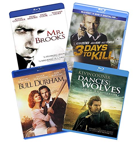 Kevin Costner 4-Film Blu-ray Collection: Dances with Wolves / Bull ...