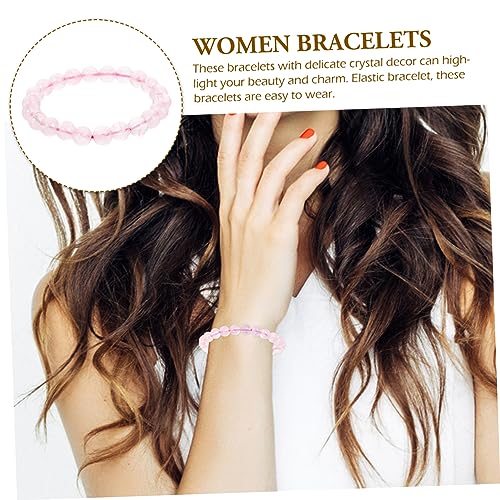 SEWACC Pulseiras De Contas De Cristal Natural Pulseiras De Contas Para Mulheres Pulseira De Cristal